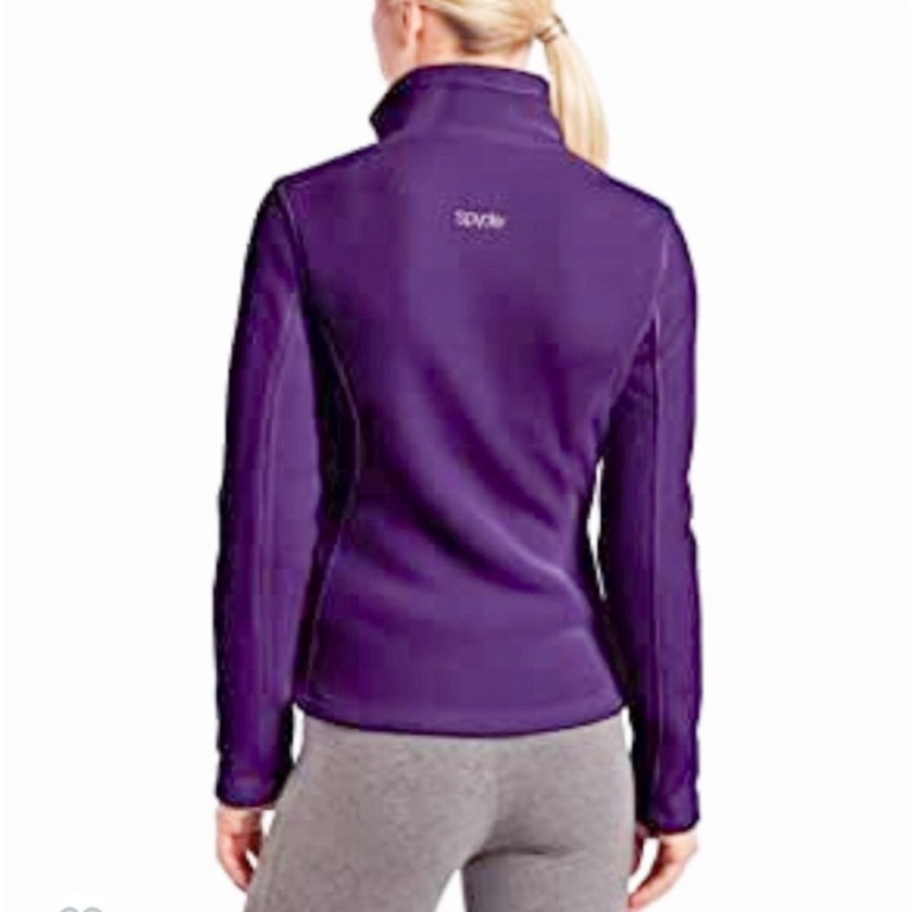 Purple Spyder Sweater/Jacket-Fleece Lining-Size Small-Zip up - Picture 2 of 6